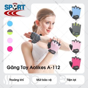 Bao tay tập gym nữ cao cấp Aolikes A-112