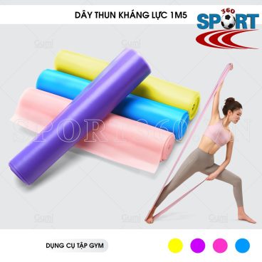 Dây thun bản rộng dài tập thể dục